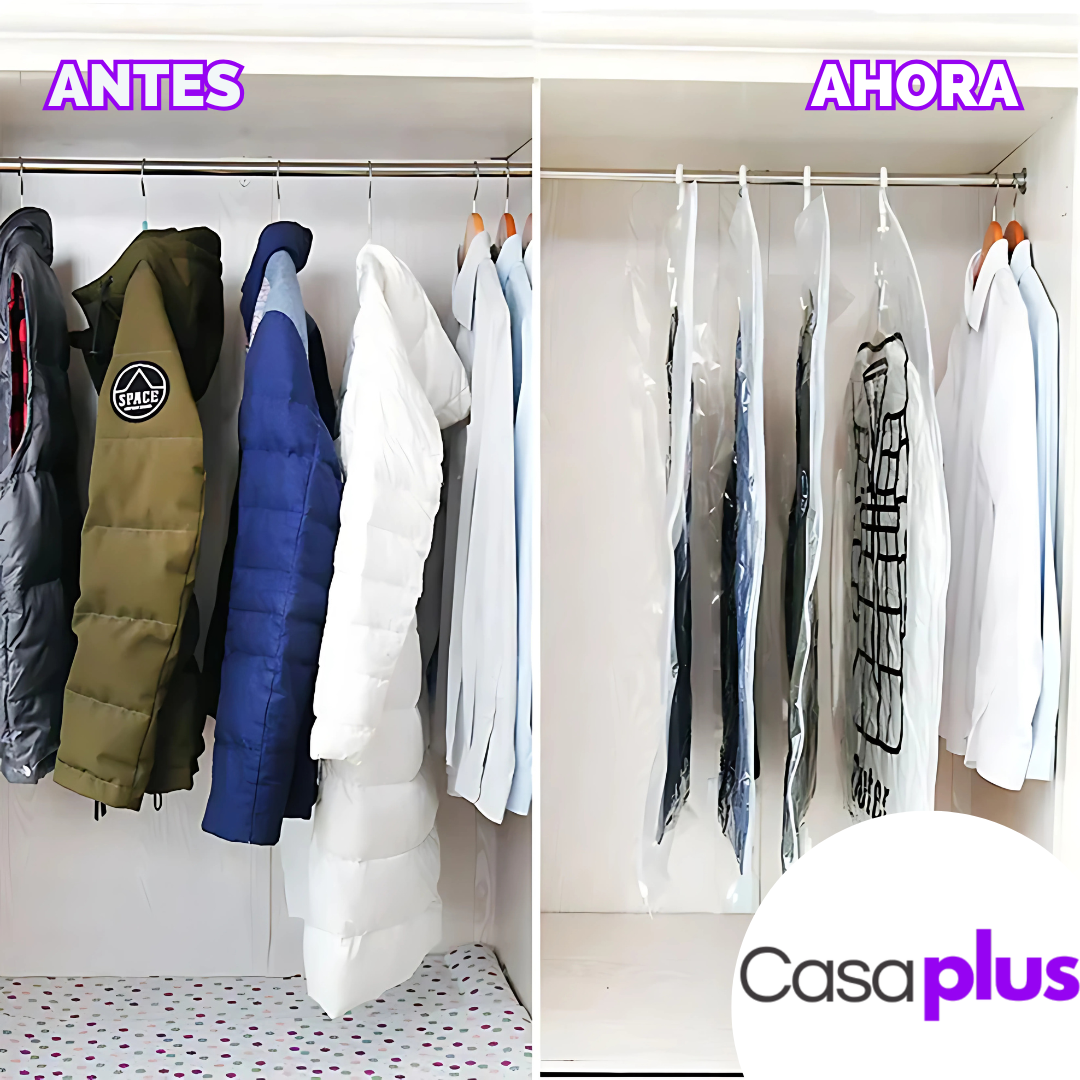 PACK X 10 BOLSAS AL VACÍO RE-UTILIZABLES + 10 BOMBA DE AIRE