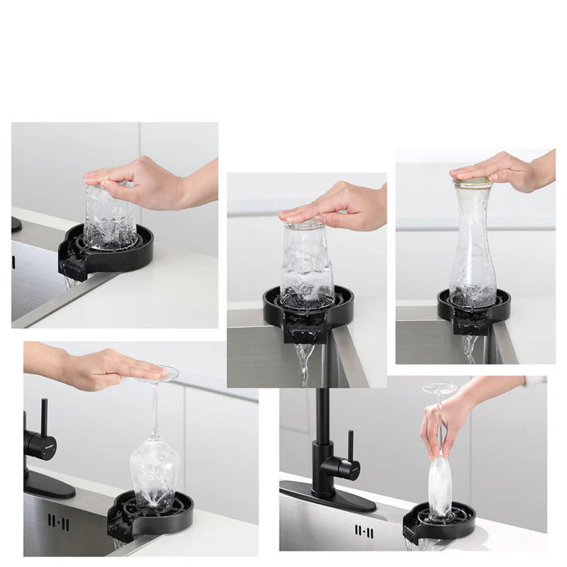 Lava Vasos Automático a Presión CLEANGLASS® – SOLO POR HOY ¡Instalación fácil + Adaptador GRATIS!