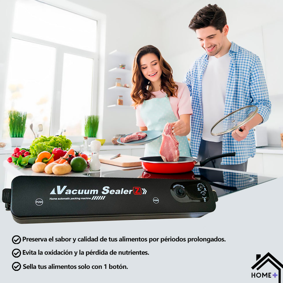 Selladora de alimentos al vacío SEALER Z® SOLO X HOY Rollo bolsas (8mts) GRATIS