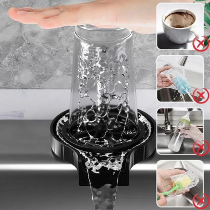 Lava Vasos Automático a Presión CLEANGLASS® – SOLO POR HOY ¡Instalación fácil + Adaptador GRATIS!